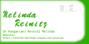 melinda reinitz business card